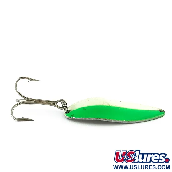 Acme Little Cleo Glow Lusikka, White / Green / Nickel, 21g, #8171