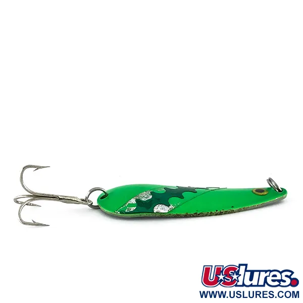 Moriyama Lusikka, Vihreä/Nikkeli, 25g, Sahalaitakuvio, #8263