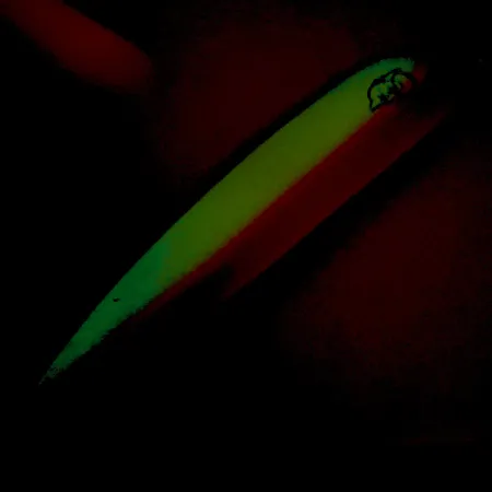 Dardevle Big Ed Flutter-Chuck 3700 Lusikka, UV Glow, 25g, #8279