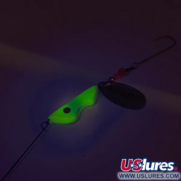 Erie Dearie Walleye Killer UV Lippauistin, Nikkeli/Keltainen, 17g, UV, #8343