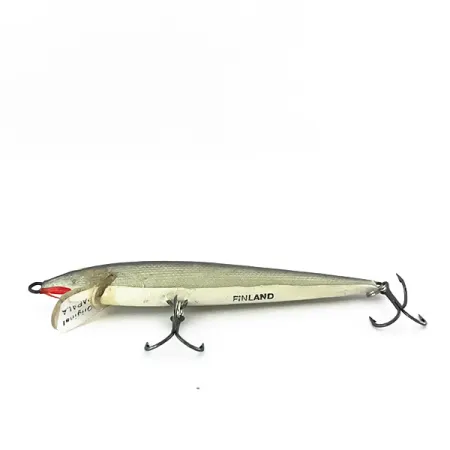 Rapala Original Floater F8 Vaappu, S (Silver), 4g, Balsa, #8408
