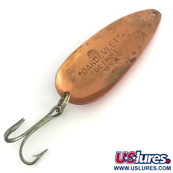 Dardevle Dardevlet Lusikka, Puna/Valko/Nikkeli, 21g, Kupari, #8433