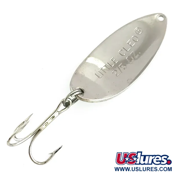 Acme Little Cleo Glow Lusikkauistin, Valkoinen / Vihreä / Nikkeli, 11g, #8435