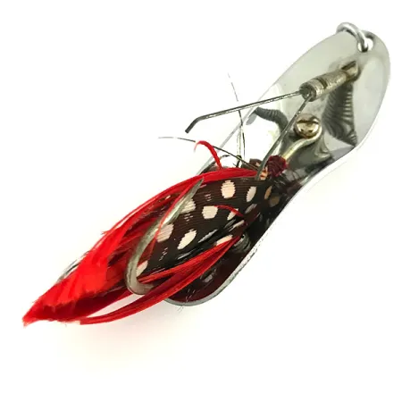 Pflueger Chum 4 Ruohosuojattu Lusikka, Nikkeli / Punainen, 19g, #8488