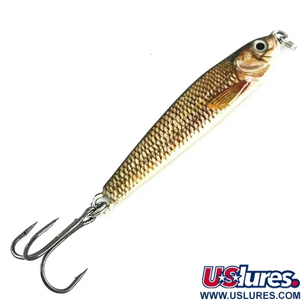 Cabela's Real Image Jig-N-Spoon Pystypilkki, Gold Shiner, 28g, #8496