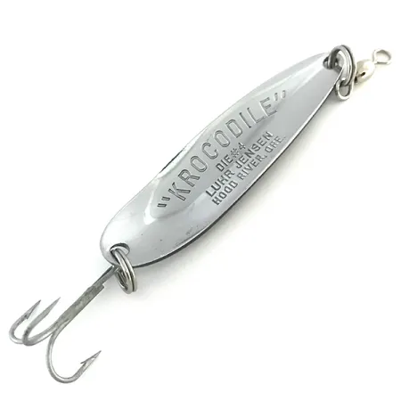 Luhr Jensen Krocodile Die #4 Lusikka, Nikkeli / Sininen, 14g, Heitto, #8532