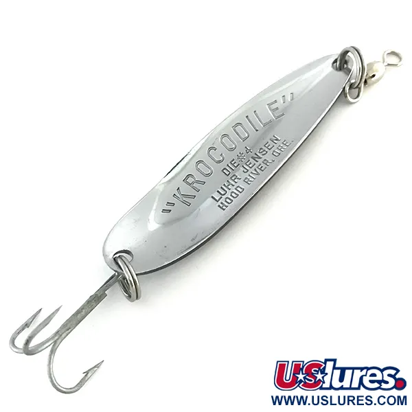 Luhr Jensen Krocodile Die #4 Lusikka, Nikkeli / Sininen, 14g, Heitto, #8532