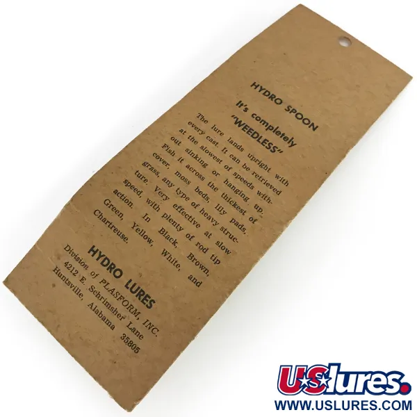 Hydro Lures Weedless Hydro Spoon, 14g, Valkoinen/Vihreä/Punainen, Ruohikkolusikka #9259