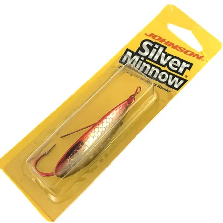 Weedless Johnson Silver Minnow Lusikka, Puna/Musta/Kulta, 14g, #8625