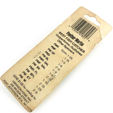 Panther Martin 9 Lippa, Nikkeli, 11g, Suora Pyörintä, #8626