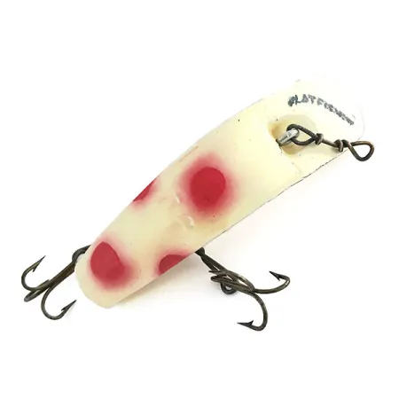 Yakima Bait FlatFish F6 Vaappu, Valkoinen / Punainen, 3g, Levitin, #8668