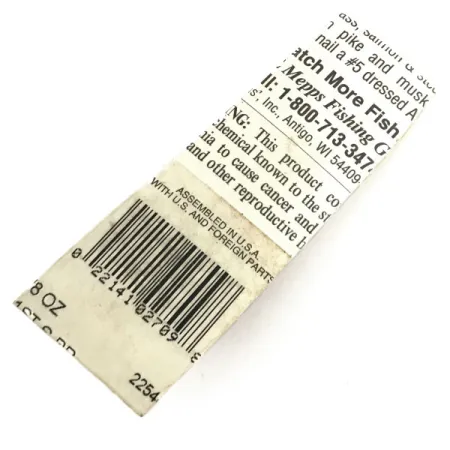 Mepps Aglia 1 dressed Lippa, Hopea, 3,5g, Karvatupsu, #8678