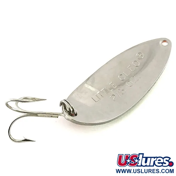 Acme Little Cleo Glow Lusikka, Valkoinen/Oranssi/Nikkeli, 11g, #8687