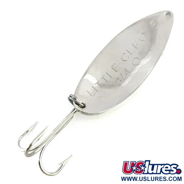 Acme Little Cleo Glow Lusikka, Valko/Puna/Nikkeli, 21g, Glow, #8689