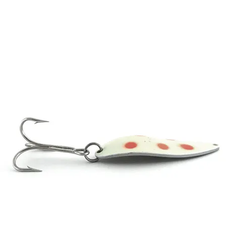 Acme Little Cleo Glow Lusikka, Valko/Puna/Nikkeli, 21g, Glow, #8689