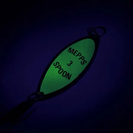 Mepps Spoon 3 Lusikka, Kulta/Vihreä, 13g, Itsevalaiseva, #8690