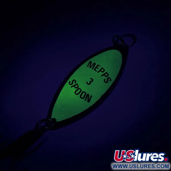 Mepps Spoon 3 Lusikka, Kulta/Vihreä, 13g, Itsevalaiseva, #8690