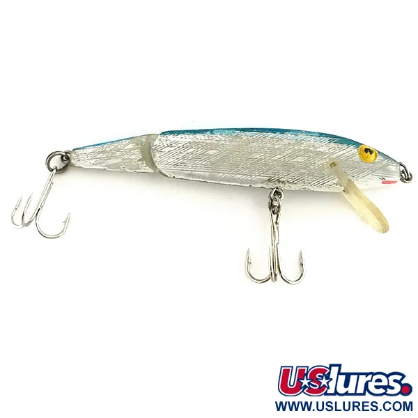 Rebel Floater Jointed Minnow, Hopea/Sininen, 7g, Nivelrunko, #8748