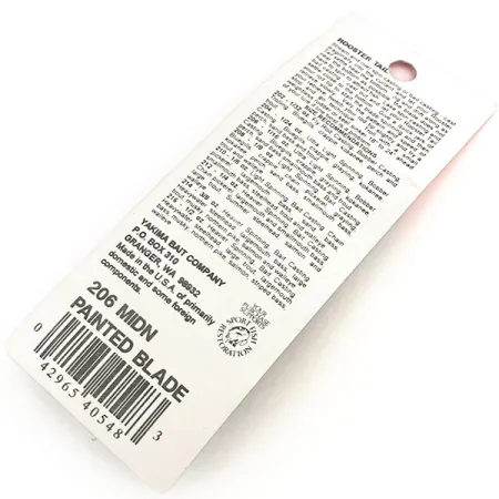 Worden’s Original Rooster Tail Lippa, Musta, 1.77g, #206MIDN