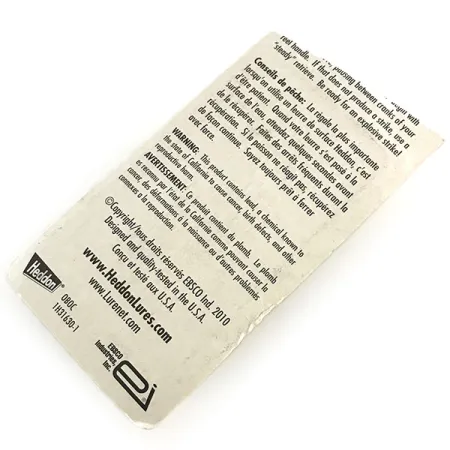 Heddon Tiny Torpedo Pintaviehe, Läpinäkyvä, 7g, Potkuri, #8787