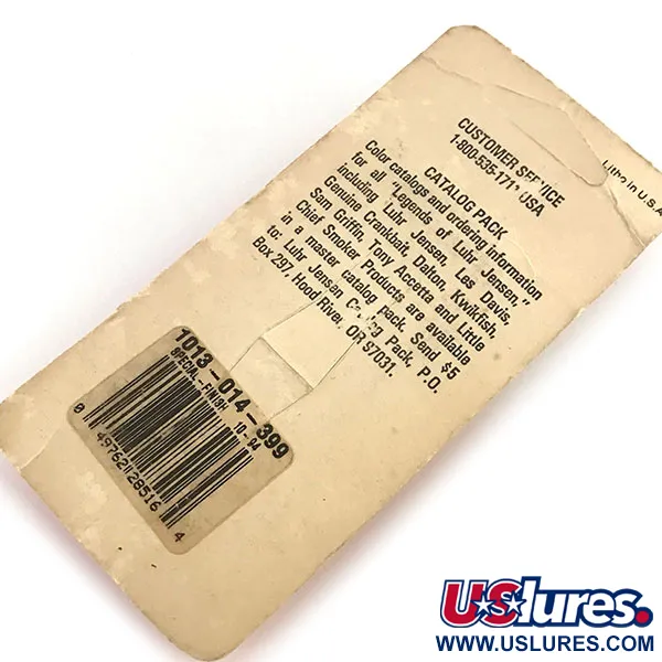 Luhr Jensen Little Jewel Lusikka, Hammered Brass / Red, 7g, UV, #8789