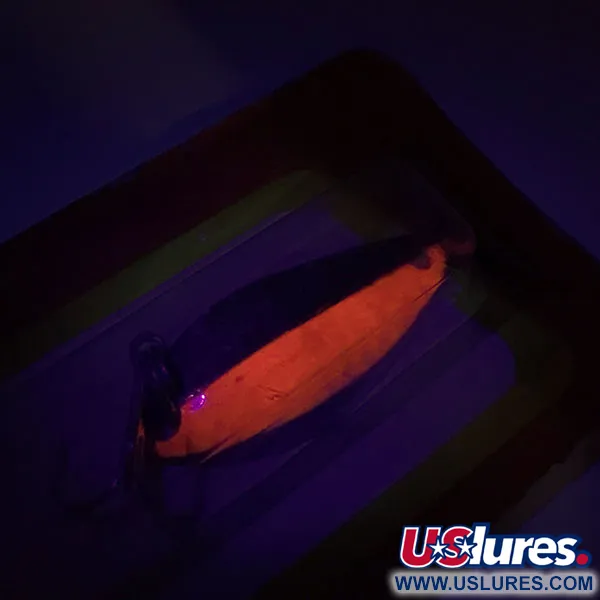 Luhr Jensen Little Jewel Lusikka, Hammered Brass / Red, 7g, UV, #8789