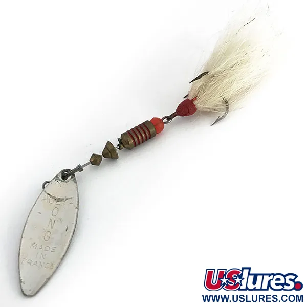 Mepps Aglia Long 2 Dressed Lippa, Hopea, 7,3g, Karvakoukku, #8810