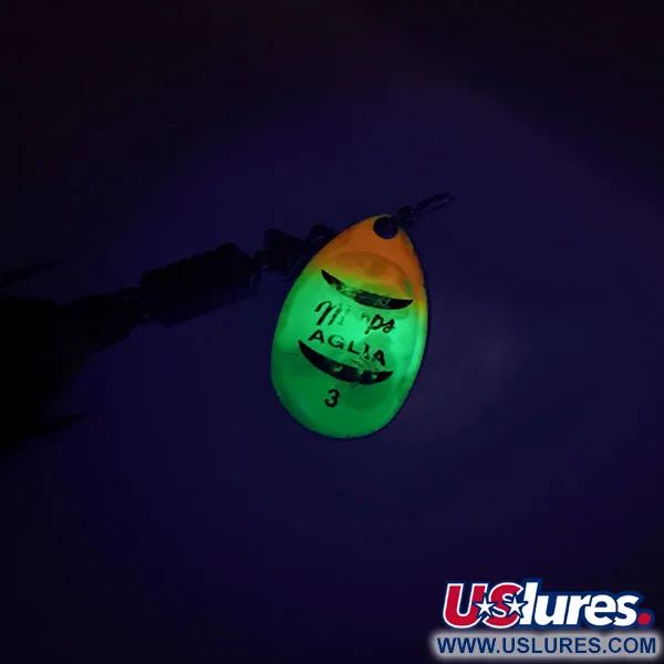 Mepps Aglia 3 dressed UV Lippa, Fluo UV, 4.7g, Karvatupsu, #8812