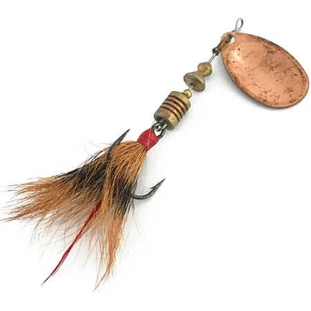 Mepps Aglia 2 dressed Lippa, Kupari, 4,7g, Karvapyrstö, #8814