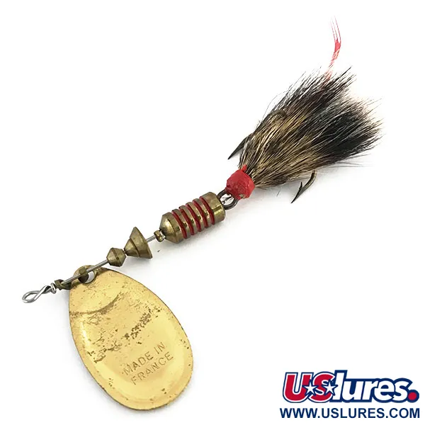 Mepps Aglia 3 dressed Lippa, Kulta, 7,3g, Luonnonkarva, #8816