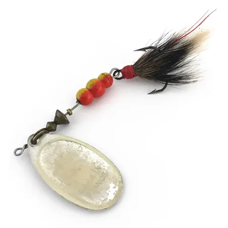 Mepps Aglia 4 squirrel tail Lippa, Hopea, 9g, Luonnonkarva, #8857