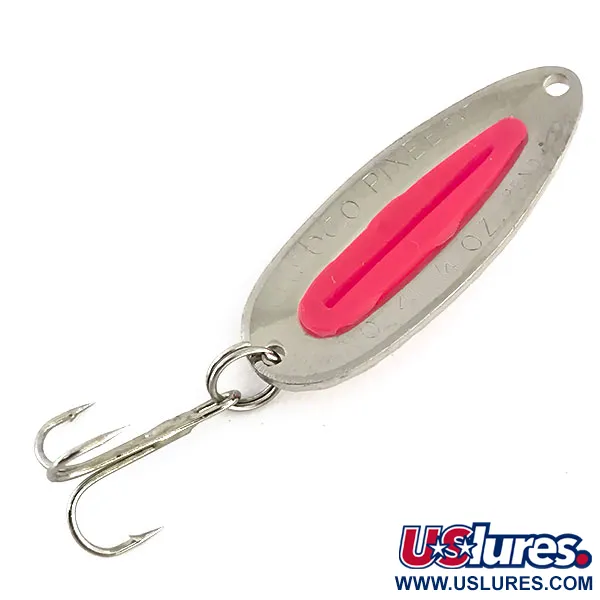 Nebco Pixee Lusikkauistin, Nikkeli/Vaaleanpunainen, 7g, Hohto, #8874