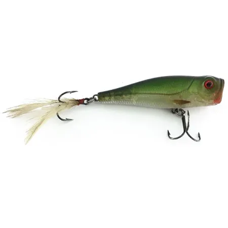 Kinami Baits Spit-N-Splash Popper, Green, 7g, Höyhenkoukku, #8886