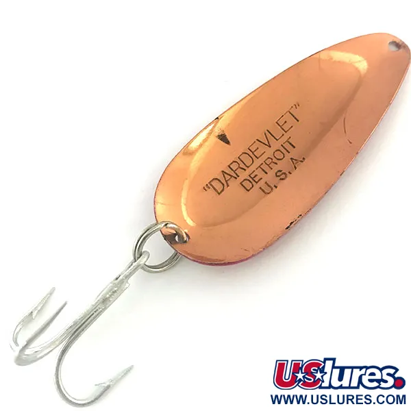 Dardevle Dardevlet Lusikka, Puna/Valko/Kupari, 21g, Vintage, #8943