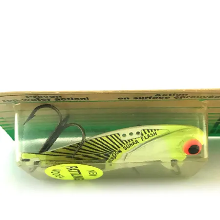 Heddon Rattling Sonar Flash 433F UV Blade Bait, Chartreuse, 14g, #8948