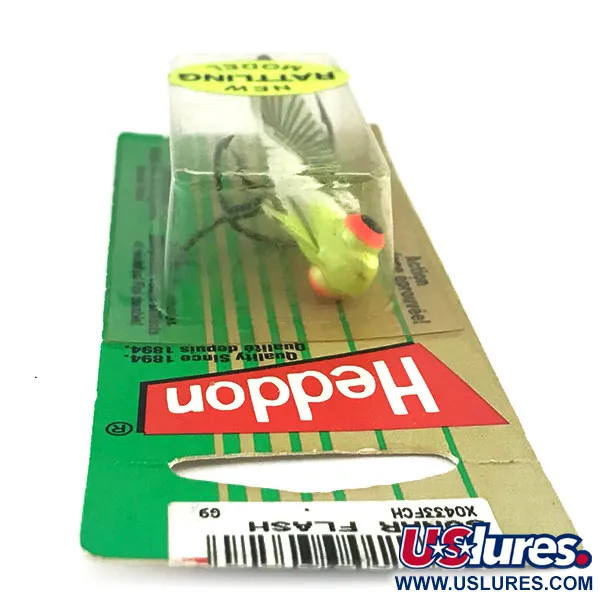 Heddon Rattling Sonar Flash 433F UV Blade Bait, Chartreuse, 14g, #8948