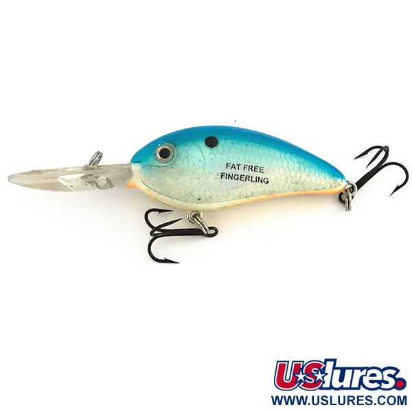 Excalibur Bomber Bill Dance Fat Fingerling Crankbait, Sini-Hopea, 12g, #8962