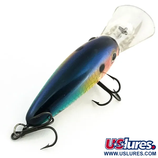 Excalibur Bomber Fat Free Fry Crankbait, Rainbow, 10g, Deep Diver, #8979