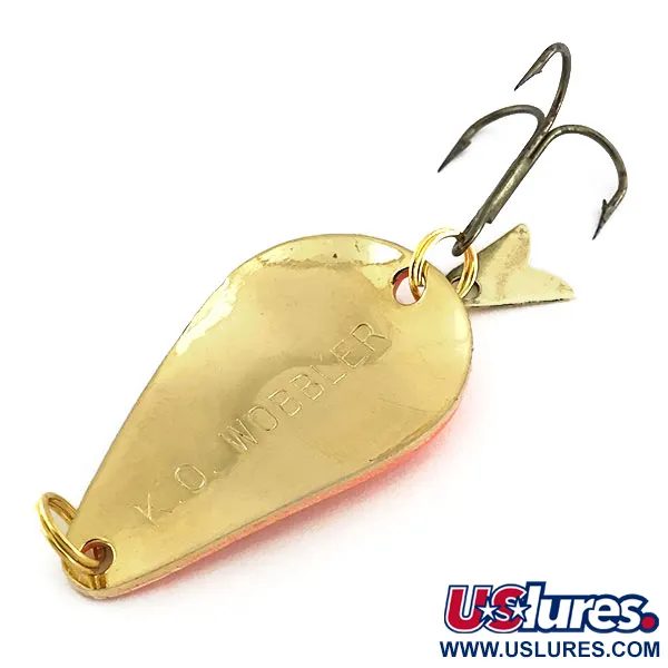 Acme K.O. Wobbler Lusikkauistin, Kulta / Oranssi, 14g, Levy, #9027