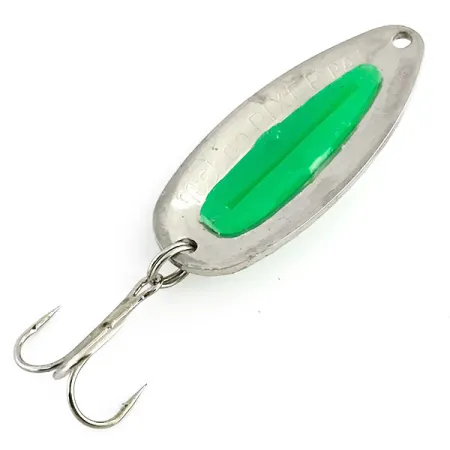 Nebco Pixee UV Lusikkauistin, Nikkeli/Vihreä, 14g, UV-Mäti, #9050