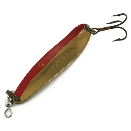 Luhr Jensen Krocodile Die #4 Lusikka, Messinki / Punainen, 14g, UV, #9058