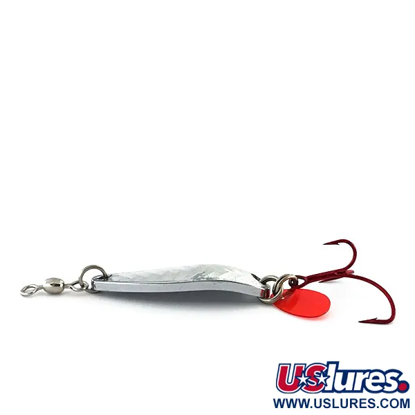 Luhr Jensen Krocodile Lusikka, Nikkeli/Hologrammi, 9g, Punainen koukku, #9059