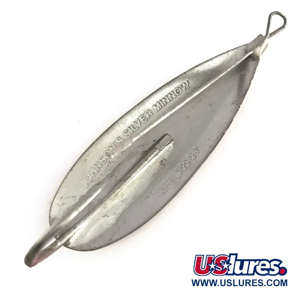 Johnson Weedless Silver Minnow Lusikka, Punainen/Valkoinen/Hopea, 12g, #9089