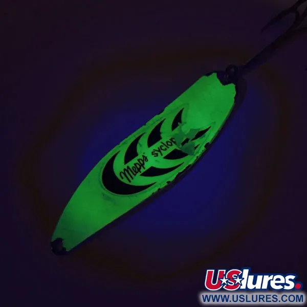 Mepps Syclops 3 Lusikka, Chartreuse/Hopea, 26g, itsevalaiseva, #9090