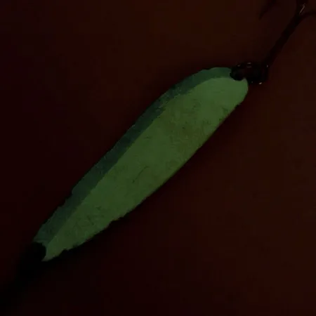 Luhr Jensen Krocodile Die #4 Glow Lusikka, Valkoinen/Vihreä, 14g, #9136