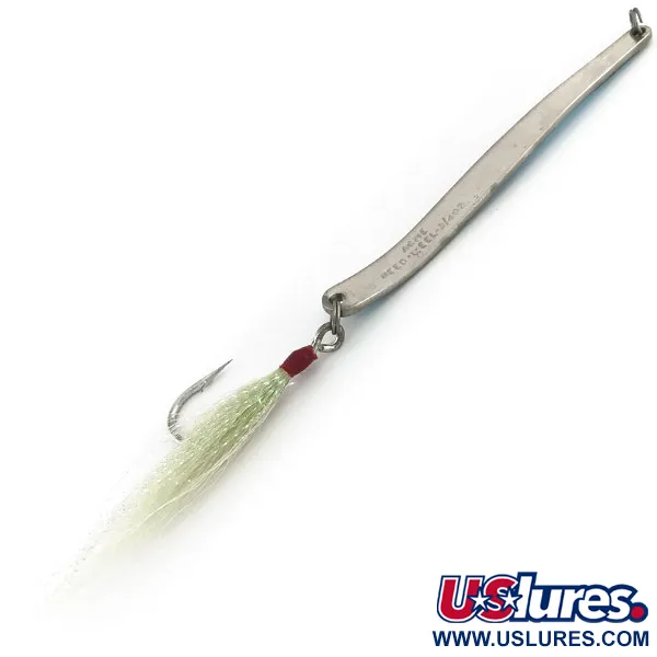 Acme Need-L-EEL Lusikkauistin, Nikkeli/Sininen, 21g, Karvakoukku, #9228