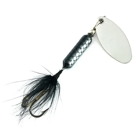 Yakima Bait Worden’s Original Rooster Tail Lippa, Nikkeli/Musta, #9263