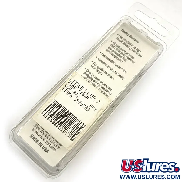 Renegade Lunker Diver UV Vaappu, Fire Tiger, 11g, UV-väri, #9309