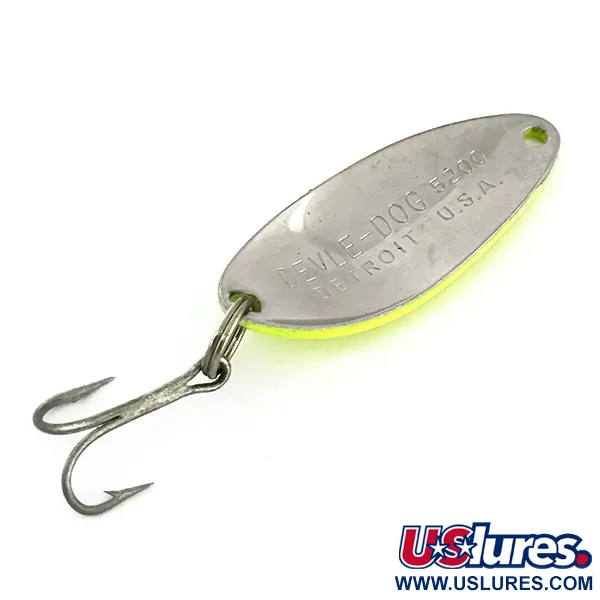 Eppinger Dardevle Devle Dog 5200 Lusikka, Nickel/Chartreuse, 7g, #9384