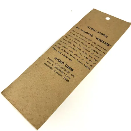 Hydro Lures Weedless Hydro Spoon, Valkoinen/Musta, 14g, Ruohosuoja, #9466